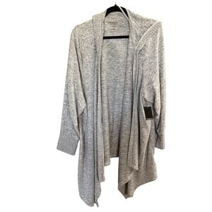 NWT Torrid Super Soft Plush Hooded Cardigan 5 Heather Gray Layer Transitional